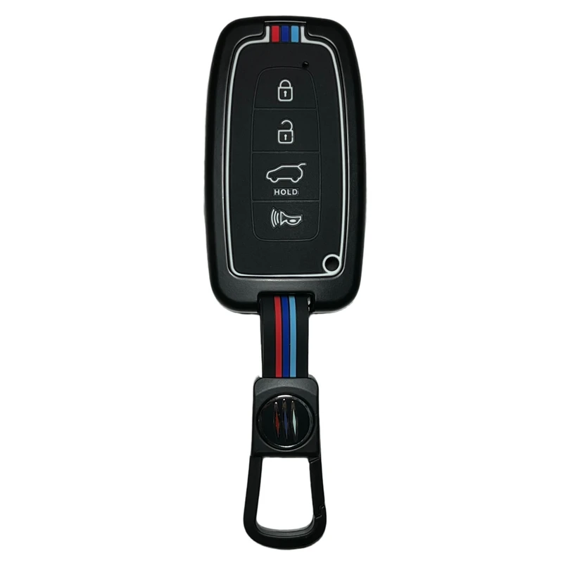 کاور ریموت و سوئیچ خودرو مدل دور فلزی شبرنگ کد JBS-13 مناسب برای کیا سراتو