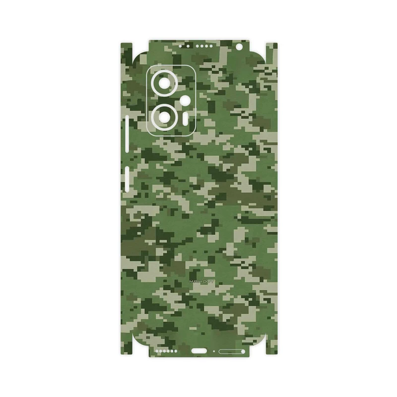 برچسب پوششی ماهوت مدل Army_Green_Pixel-FullSkin مناسب برای گوشی موبایل شیائومی Poco X4 GT