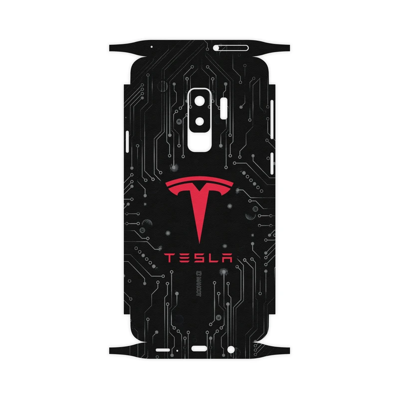 برچسب پوششی ماهوت مدل TESLA-Motors-FullSkin مناسب برای گوشی موبایل سامسونگ Galaxy S9 Plus