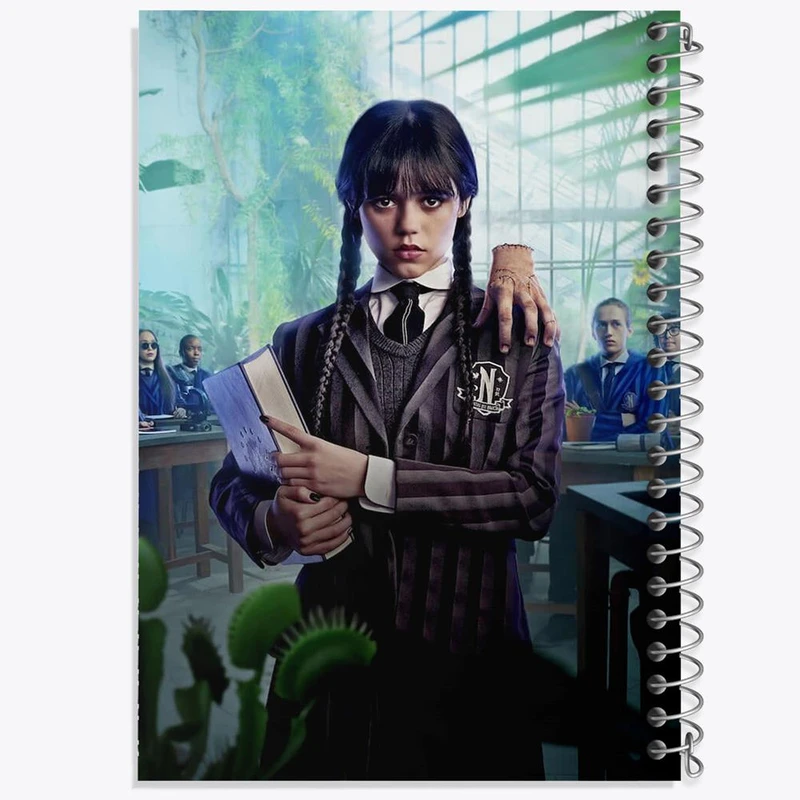 دفتر مشق 50 برگ خندالو مدل سریال ونزدی Wednesday کد 25226