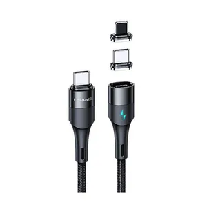 کابل تبدیل USB-C به لایتنینگ/USB-C یوسمز مدل US-SJ507  طول 2 متر