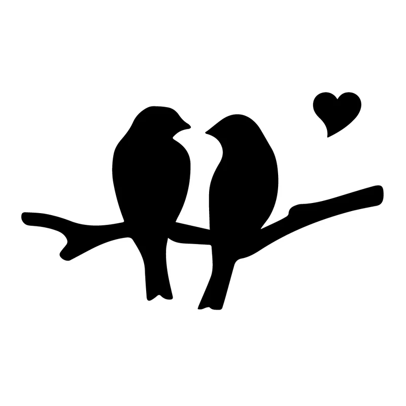 استیکر کلید و پریز کالامیکس مدل شاخه درخت و پرندگان عاشق کد KLMX-STC1 مجموعه 2 عددی