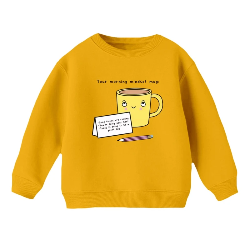 سویشرت بچگانه مدل فنجون و نوشته 