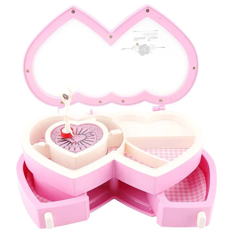 عکس شماره 13 : جعبه موزیکال مدل دو قلب طرح نگهداری جواهرات کد8464817