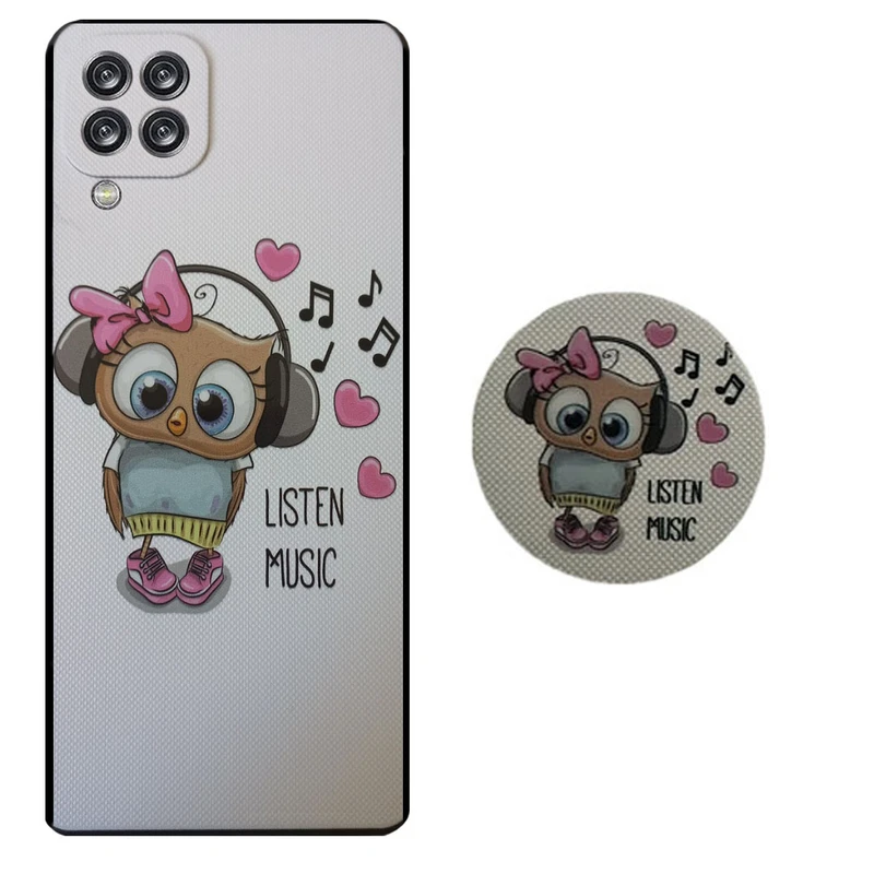 کاور مدل HB 0322 مناسب برای گوشی موبایل سامسونگ Galaxy A22 4G به همراه پاپ سوکت