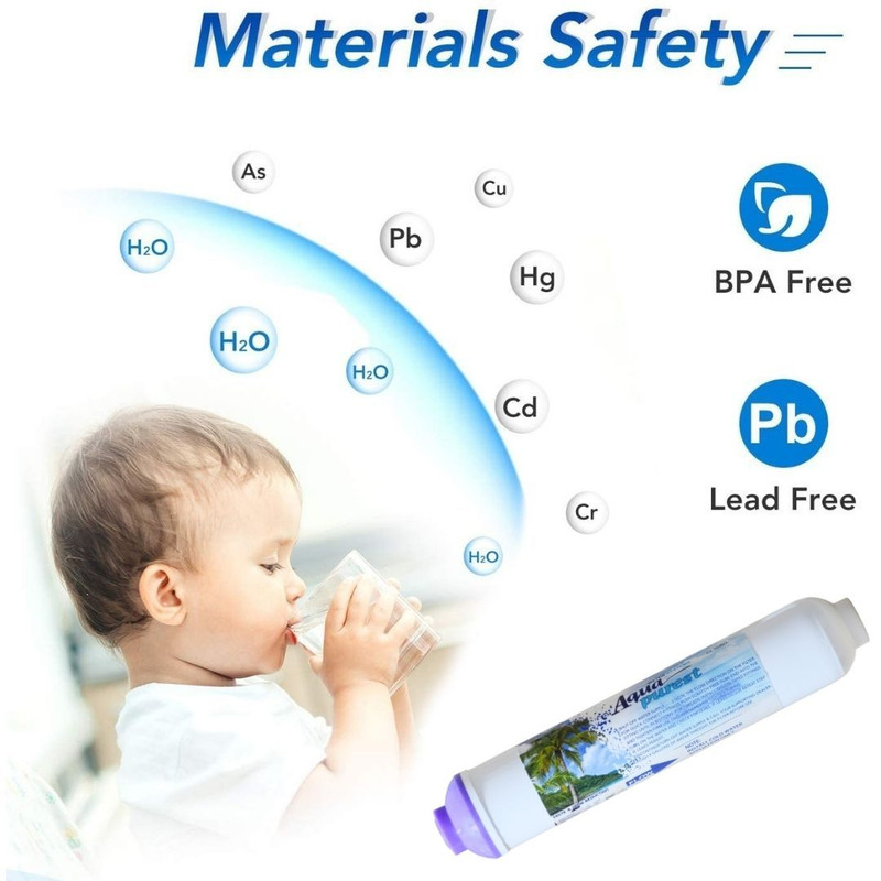 فیلتر تصفیه آب یخچال و فریزر آکوا پیورست مدل دوگانه تصفیه کربن قلیایی کد H101