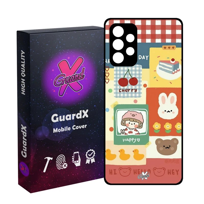 کاور گارد ایکس طرح دختر مدل Glass10515 مناسب برای گوشی موبایل سامسونگ Galaxy A73