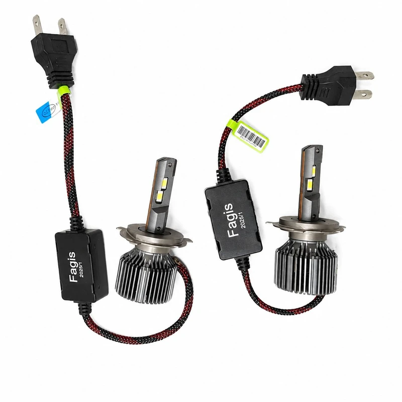 هدلایت لامپ خودرو فاگیس مدل R6 پایه H7 بسته 2 عددی 