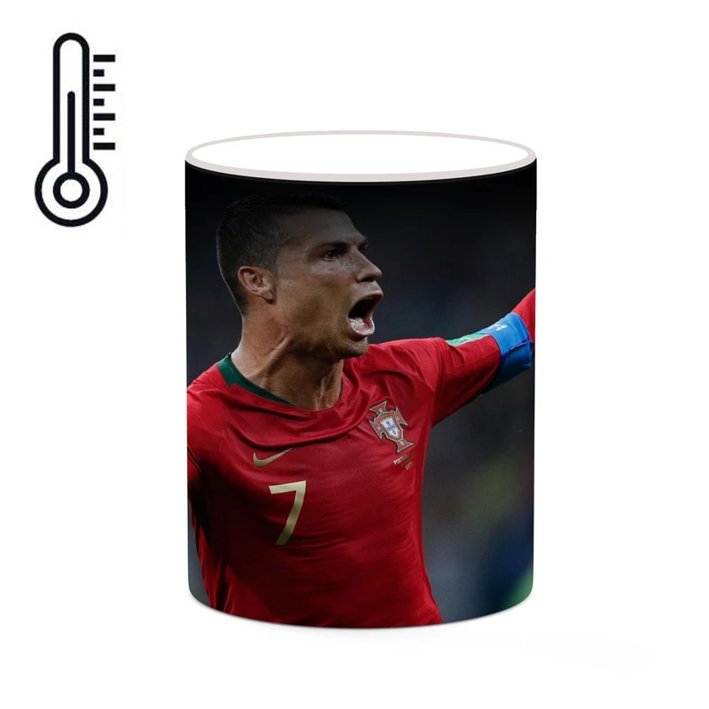 ماگ حرارتی کاکتی طرح Ronaldo رونالدو مدل mgh42954