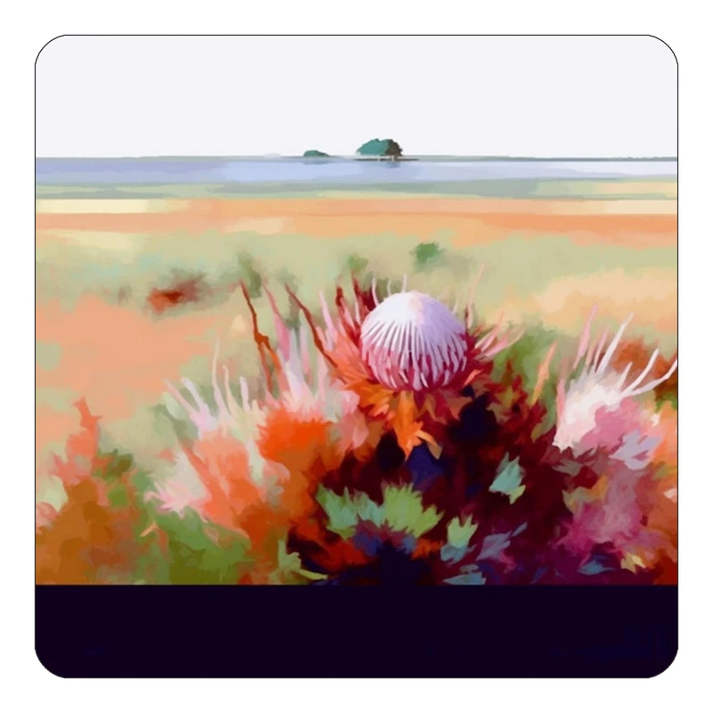 مگنت کاکتی طرح نقاشی رنگ روغن مدل mp71653