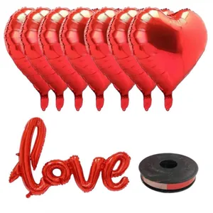 پک بادکنک آرایی پارتی لند تهران مدل LOVE کد VALENTINE02 بسته نه عددی