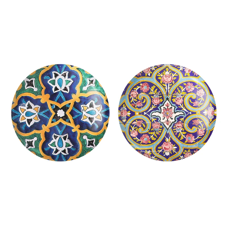 مگنت خندالو طرح کاشی کد 21532154 مجموعه 2 عددی