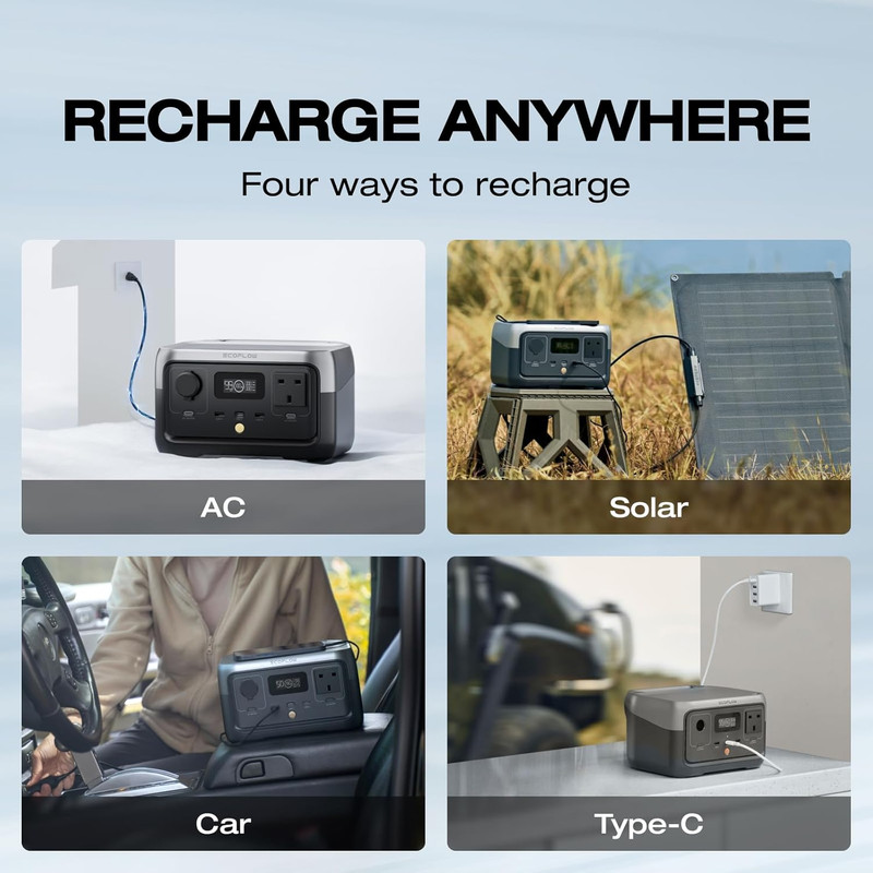 باتری خورشیدی اکوفلو مدل RIVER 2 ظرفیت 256 وات ساعت