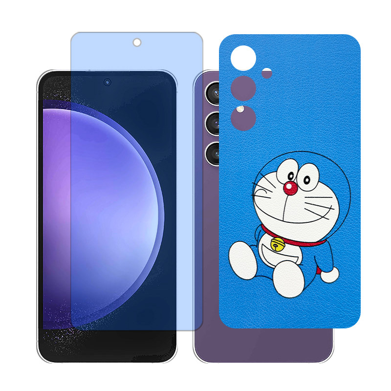 محافظ صفحه نمایش بلوکات گلس مدل Together مناسب برای گوشی موبایل سامسونگ Galaxy S23 FE به همراه برچسب پوششی پشت گوشی 