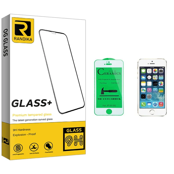 محافظ صفحه نمایش سرامیکی راندیکا مدل GLD مناسب برای گوشی موبایل اپل iPhone 5