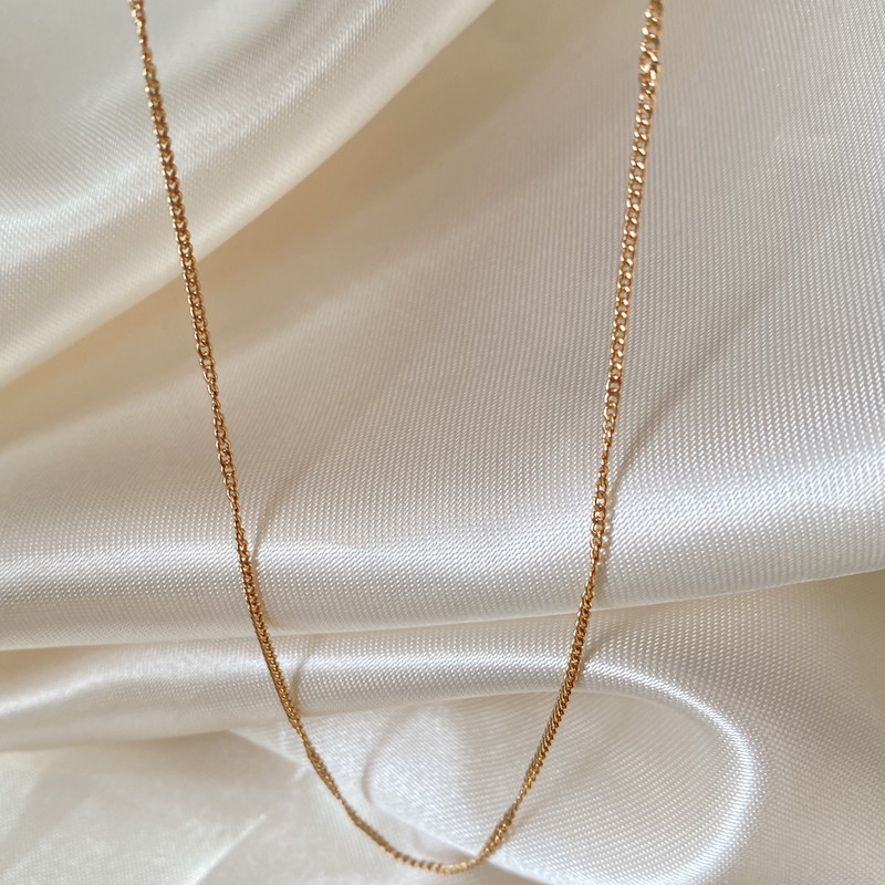 زنجیر زنانه ژوپینگ مدل صاف مارپیچ کد o