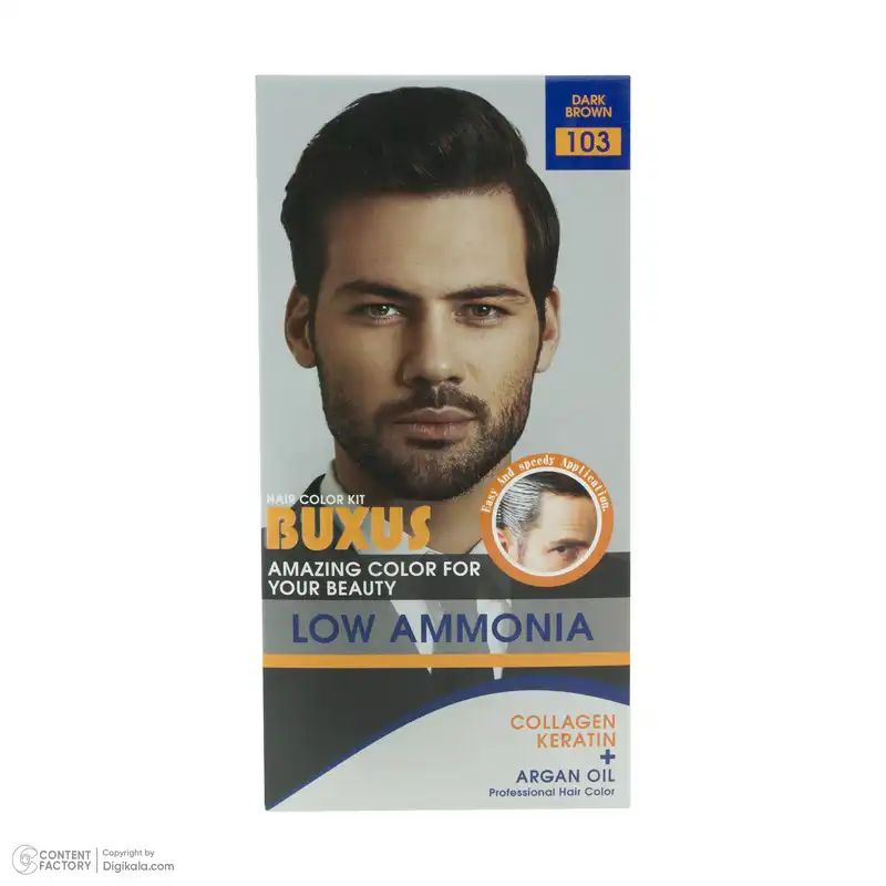 کیت رنگ مو بوکساس شماره 103 حجم 50 میلی لیتر رنگ قهوه ای تیره