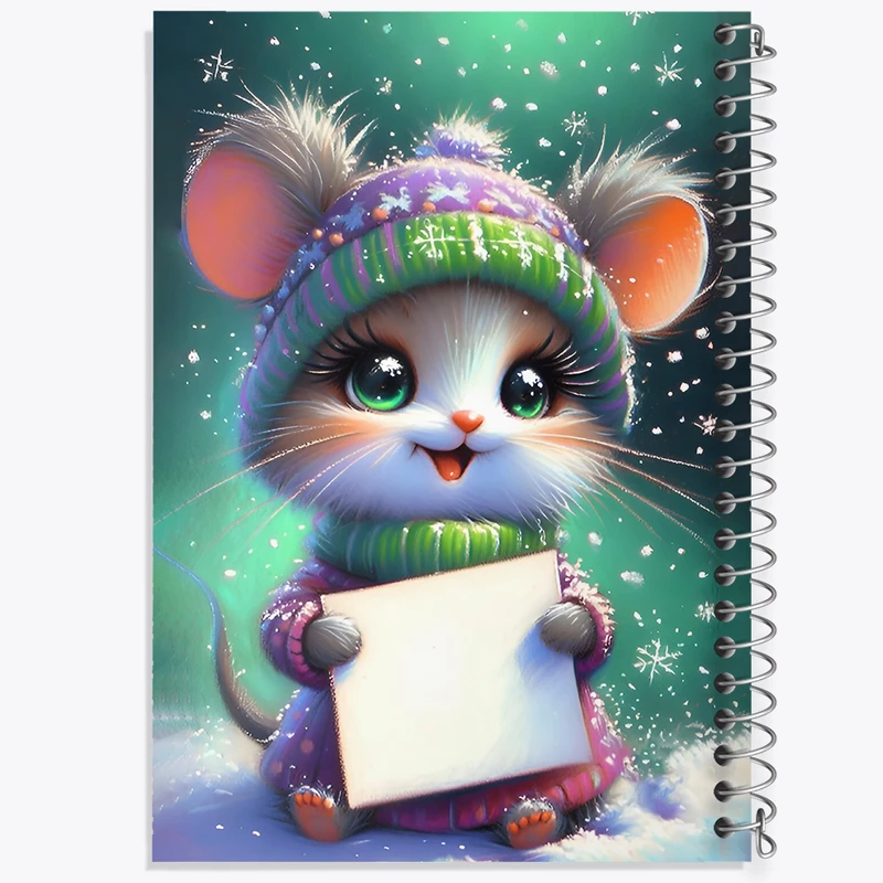 دفتر مشق 50 برگ خندالو طرح موش بامزه کد F7150