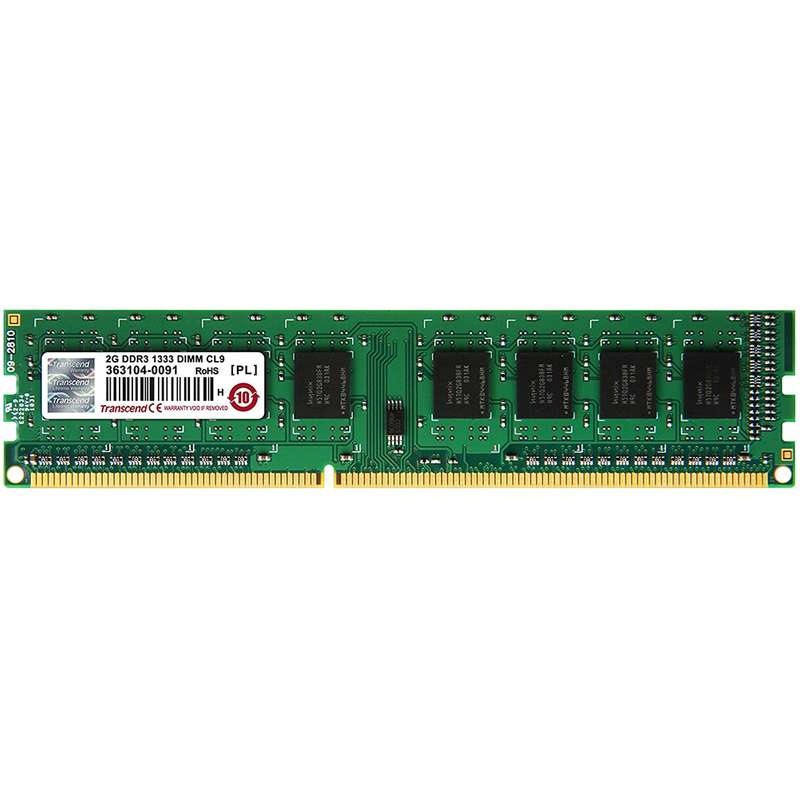 رم دسکتاپ DDR3 تک کاناله 1333 مگاهرتز CL9 ترنسند مدل DIMM ظرفیت 2 گیگابایت