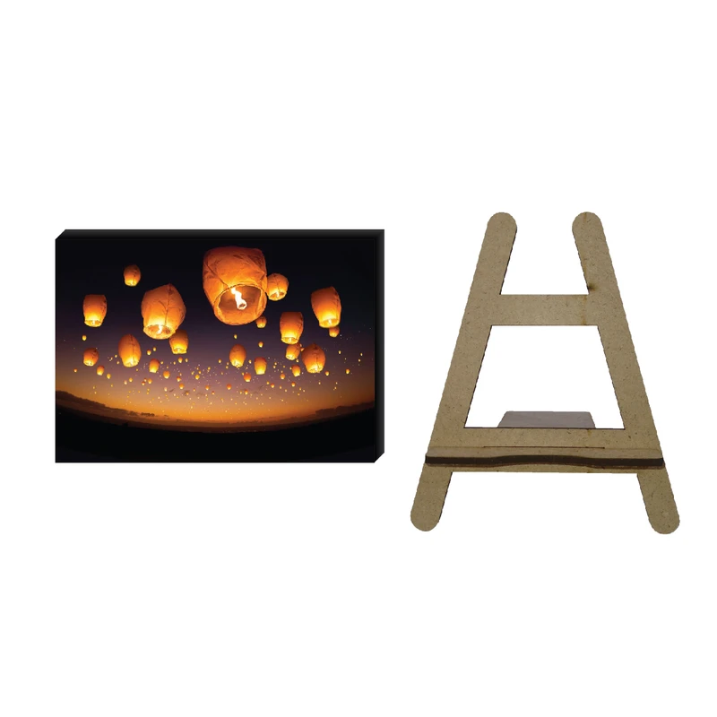 تابلو شاسی مدل بالن آرزوها کد km-356  به همراه پایه نگهدارنده