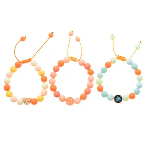 دستبند دخترانه دلنار گالری مدل پیشی و ستاره بسته 3 عددی