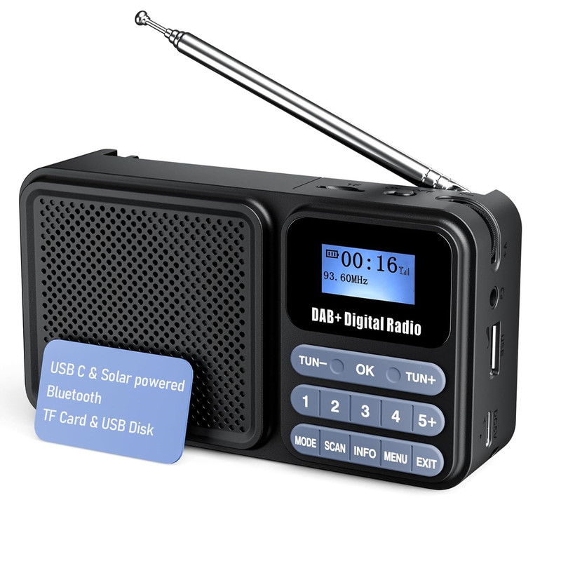 رادیو FM مدل ‎DAB-P11 دارای خروجی هدفون