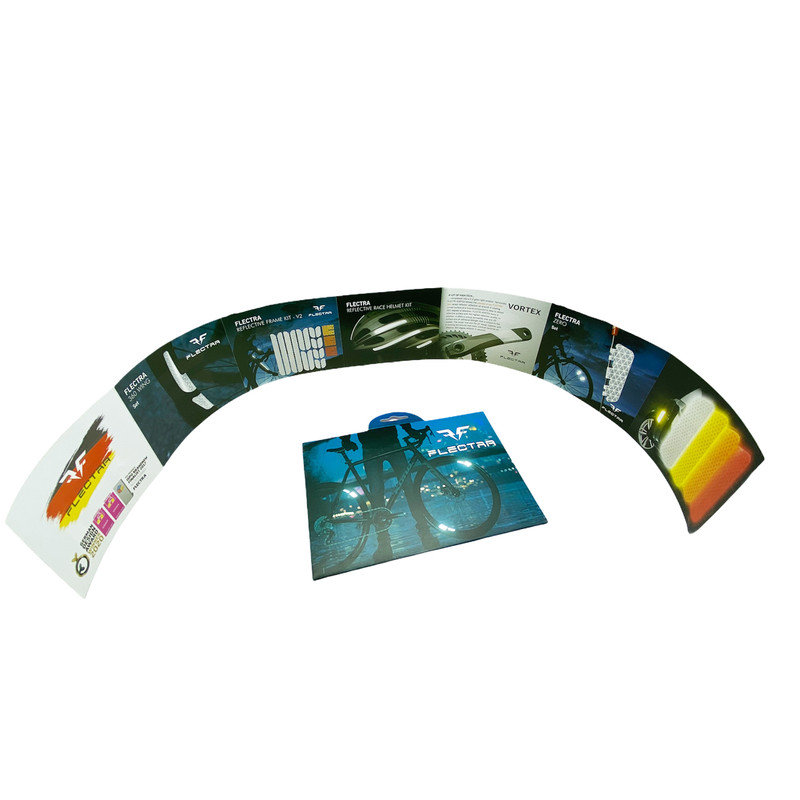 برچسب شبرنگ دوچرخه فلکترا مدل FRAME36 بسته 36 عددی