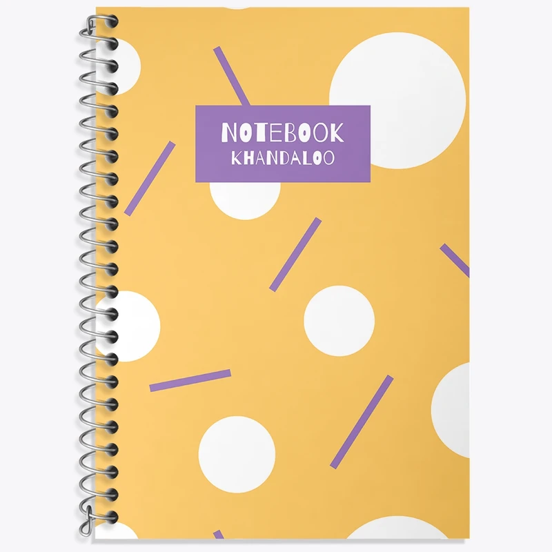 دفتر زبان 50 برگ خندالو مدل دو خط طرح فانتزی کد N1326