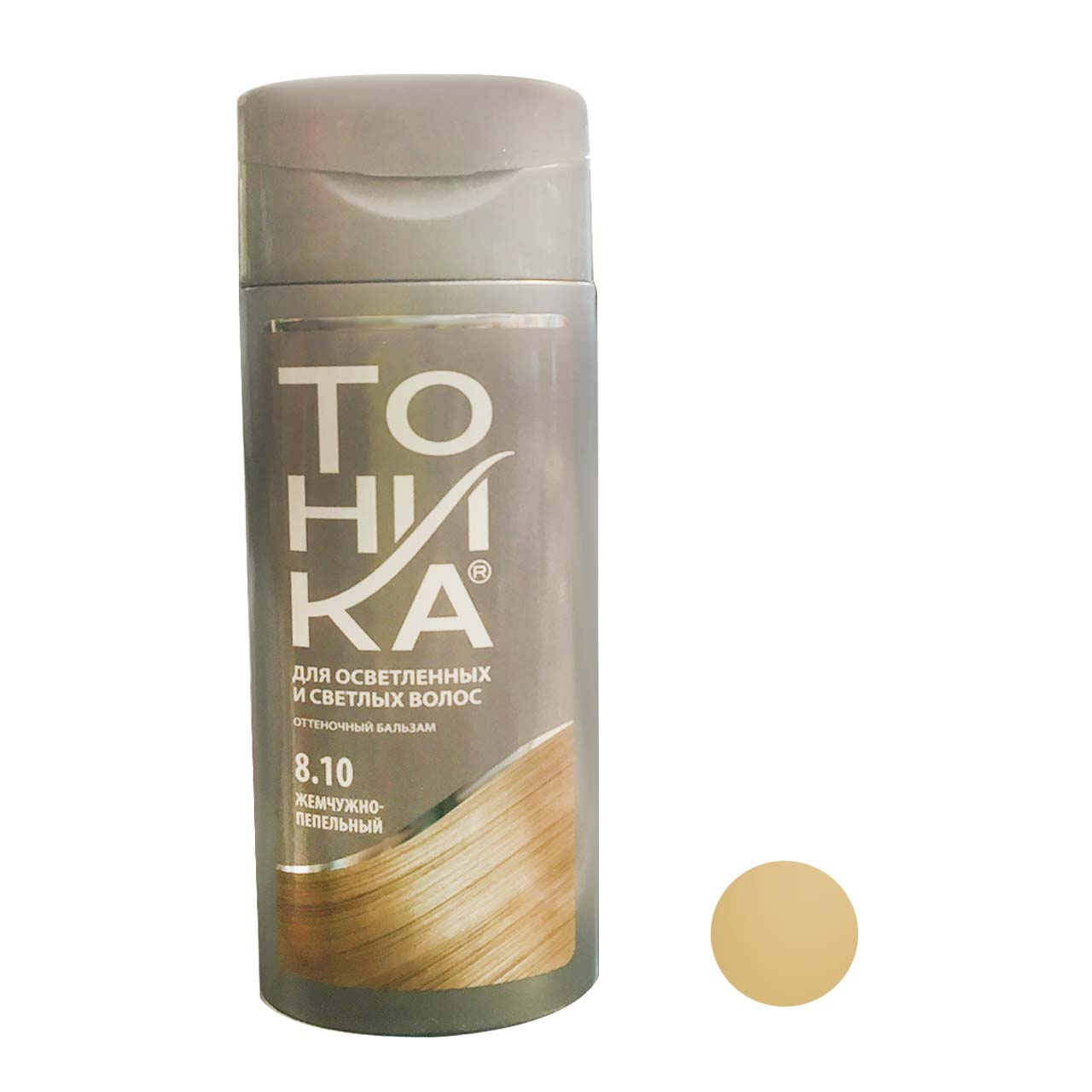 شامپو رنگساژ تونیکا مدل 2442 شماره 8.10 حجم 150 میلی لیتر رنگ بلوند خاکستری طبیعی