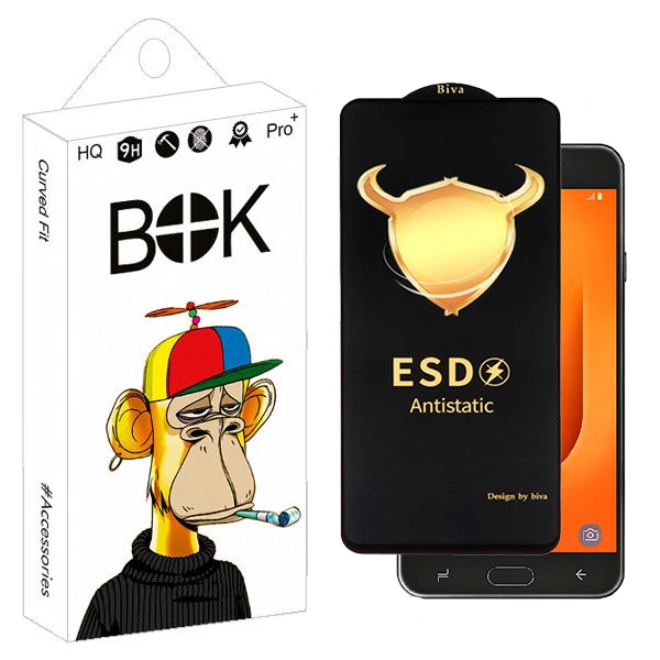 محافظ صفحه نمایش بوک مدل Biva Antistatic Shield مناسب برای گوشی موبایل سامسونگ galaxy j7 Prime