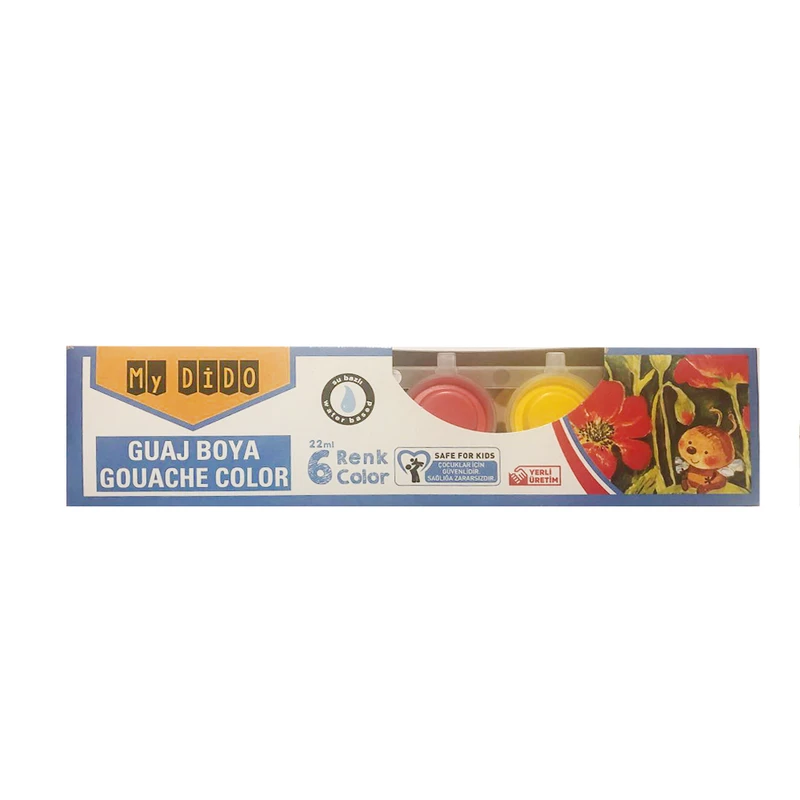 گواش 6 رنگ دیدو مدل mydido gouache