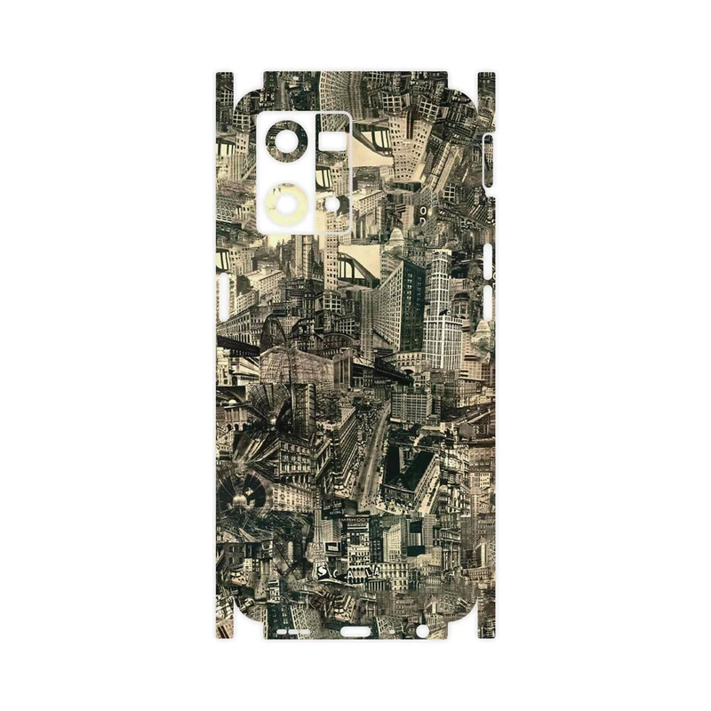 برچسب پوششی ماهوت مدل Collage of Skyscraper-FullSkin مناسب برای گوشی موبایل اپو Reno 8 4G
