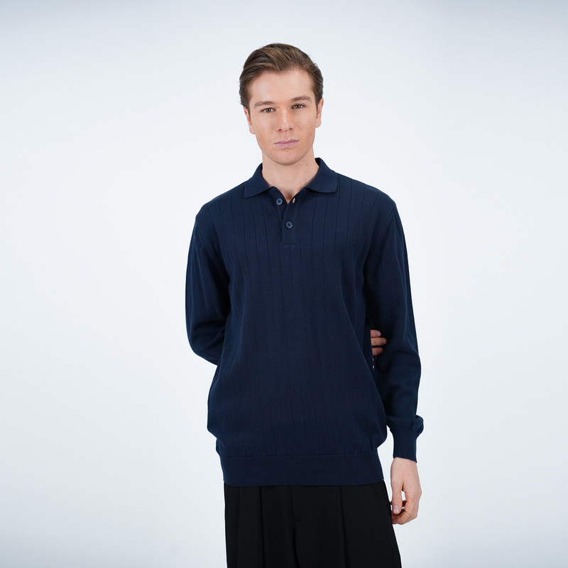 پلیور یقه برگردان مردانه پاتن جامه مدل 304021040006999