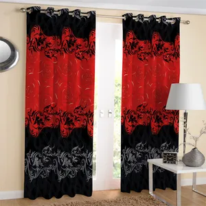 پرده مدل هازان چاپی طرح گل کد 2109 سایز 140x280 سانتی متر