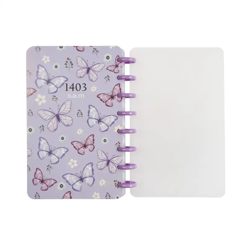 سالنامه سال 1403 سم مدل Discbound طرح پروانه ها