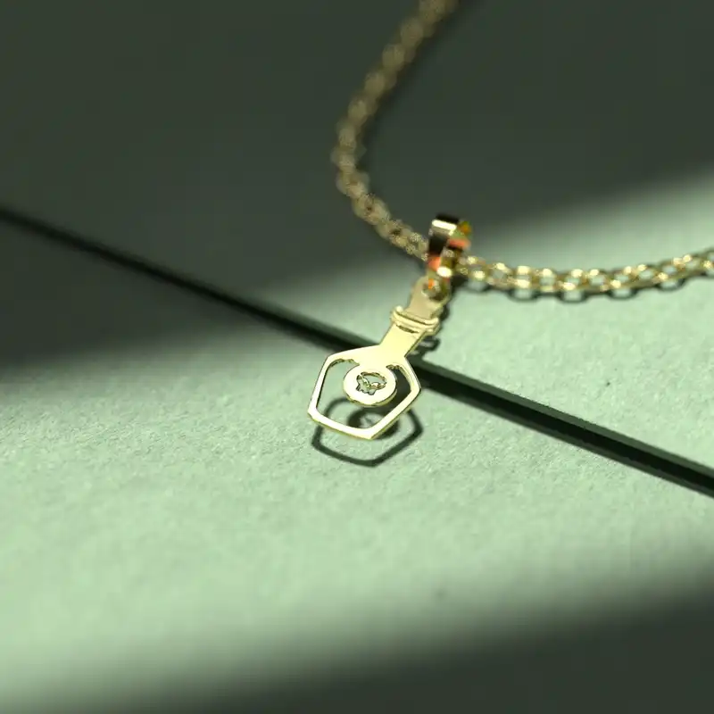 گردنبند طلا 18 عیار زنانه مدوپد مدل بطری کد U2-1-1251