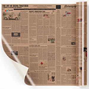 کاغذ کادو صدفی طرح کرافت بسته 2 عددی