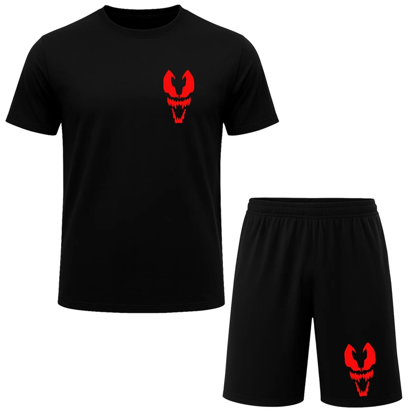 ست تیشرت آستین کوتاه و شلوارک راحتی مردانه مدل A42 