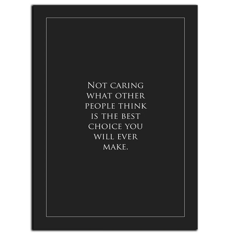 تابلو شاسی بکلیت طرح جمله انگیزشی مثبت انگلیسی خودت باش مدل SH-12081