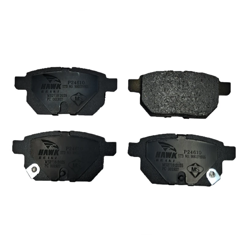 لنت ترمز عقب خودرو هاک بریک مدل P24610 دو جفت مناسب برای سایپا آریو Z300، شاهین