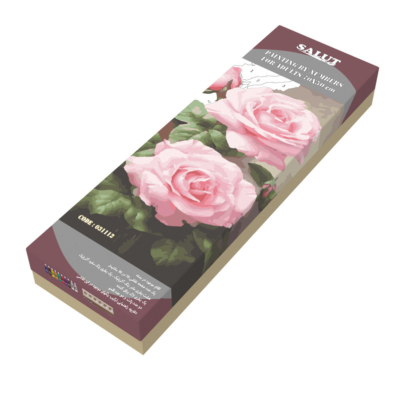 بسته رنگ آمیزی سالوت مدل آکرولیک کد 031112 مجموعه 18 عددی