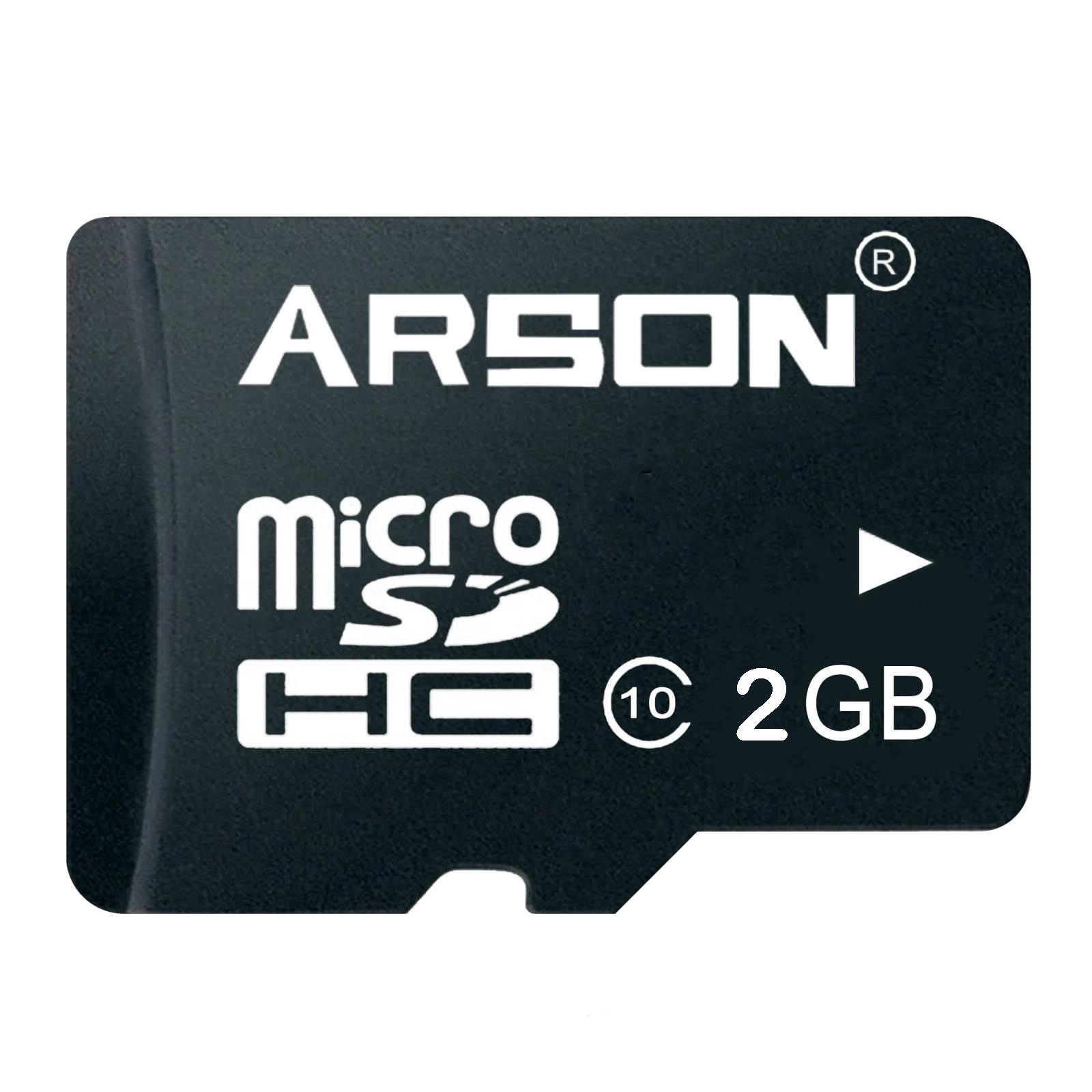 کارت حافظه microSDHC آرسون مدل AM-2104 کلاس 10 استاندارد U1 سرعت 80MBps ظرفیت 2 گیگابایت