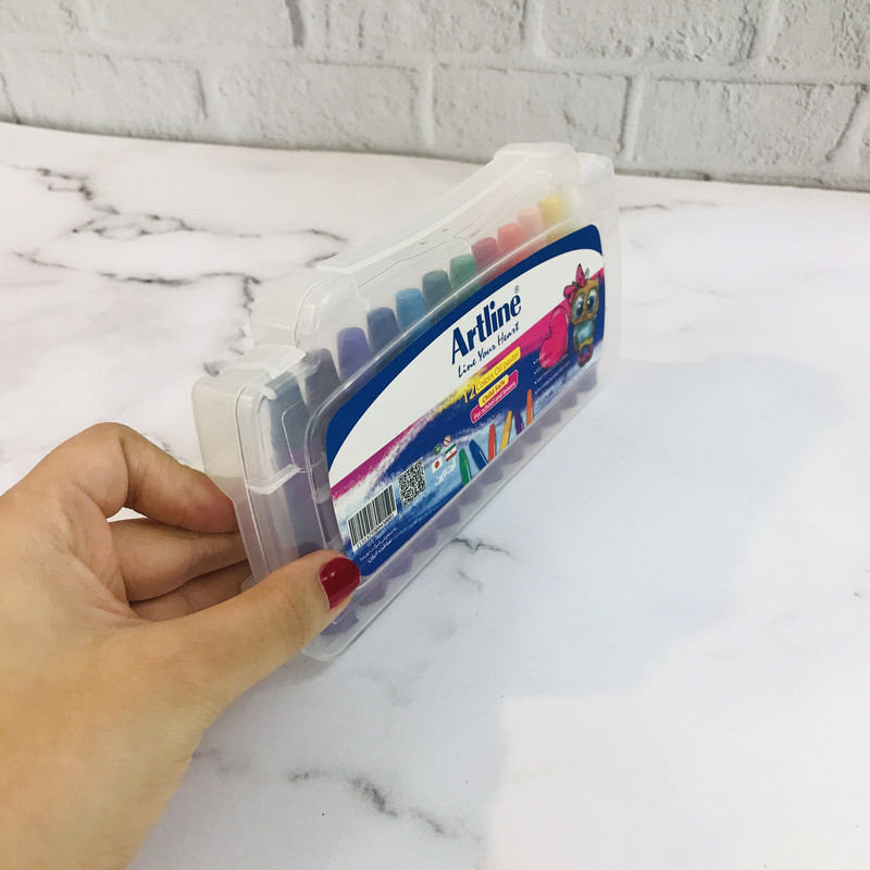 پاستل روغنی 12 رنگ آرت لاین طرح جغدی