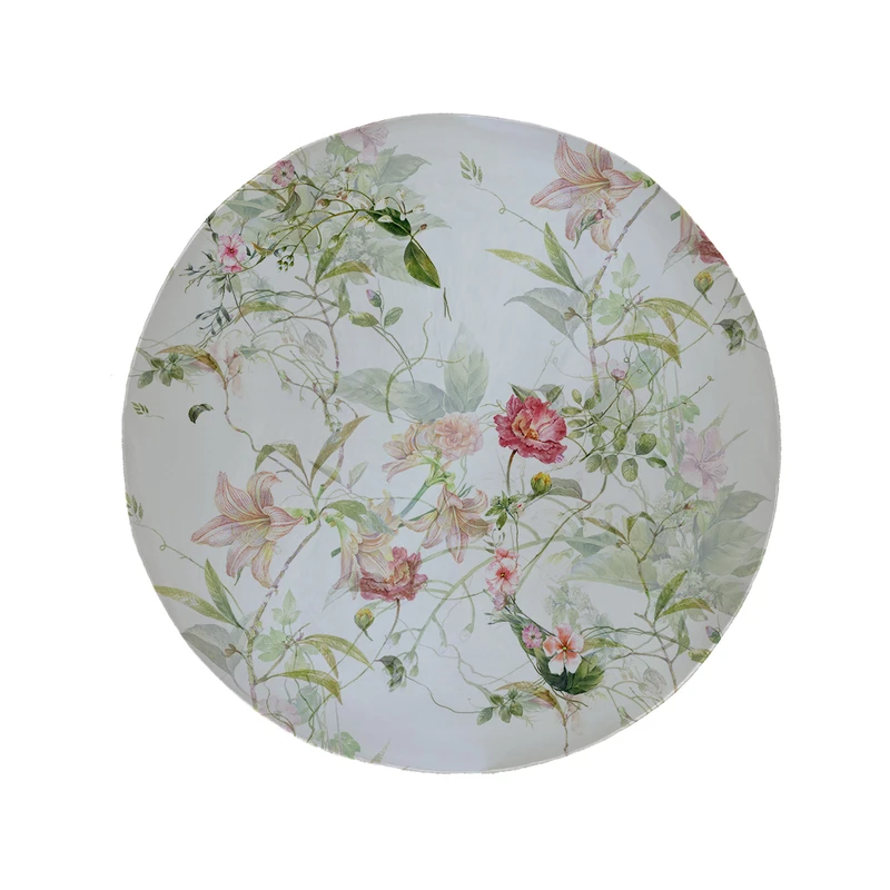 پادری مدل دایره طرح گل کد 5099 سایز 90 × 90 سانتی متر 