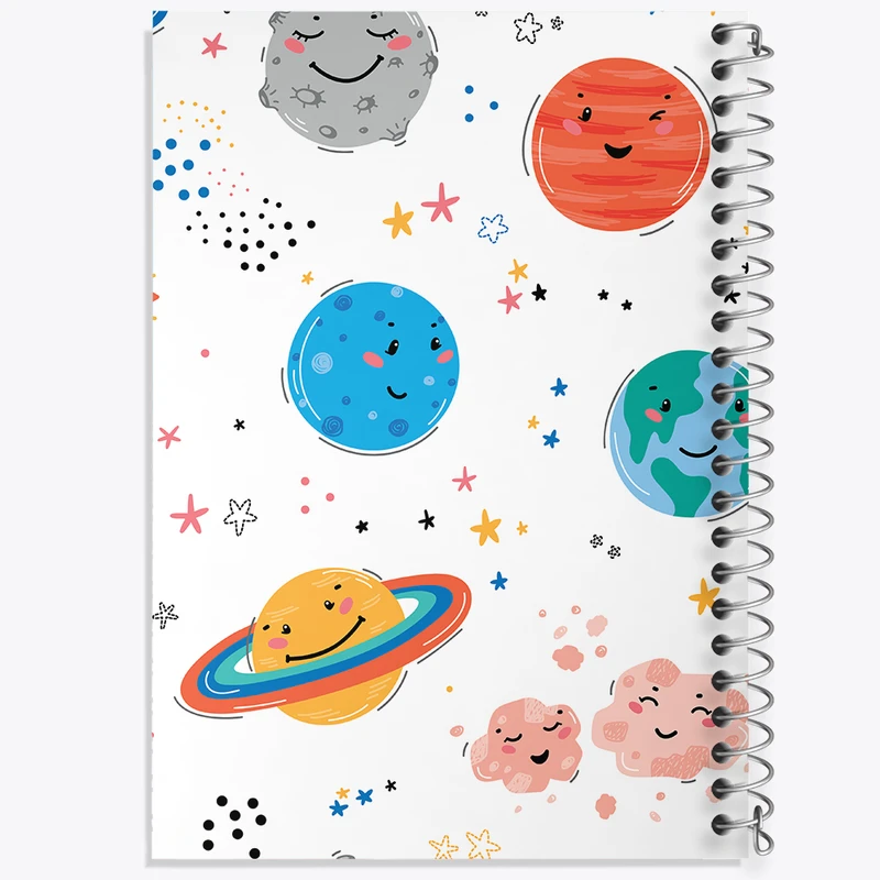 دفتر مشق 50 برگ خندالو طرح سیارات کد N511