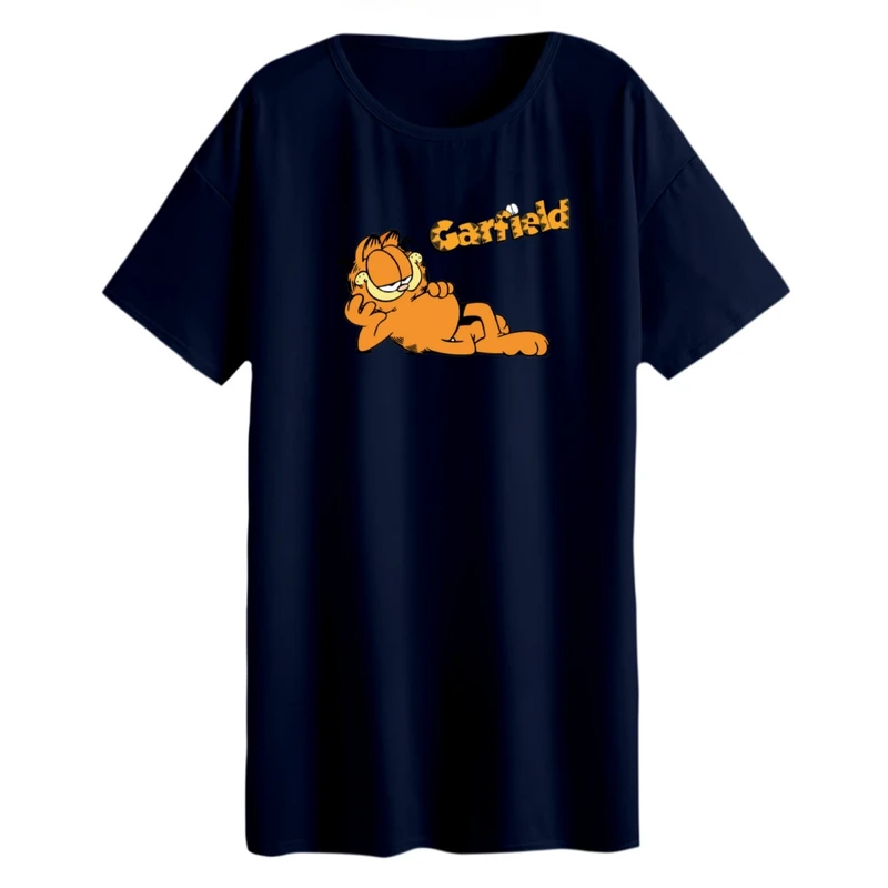 تی شرت لانگ زنانه مدل گارفیلد کد ۲