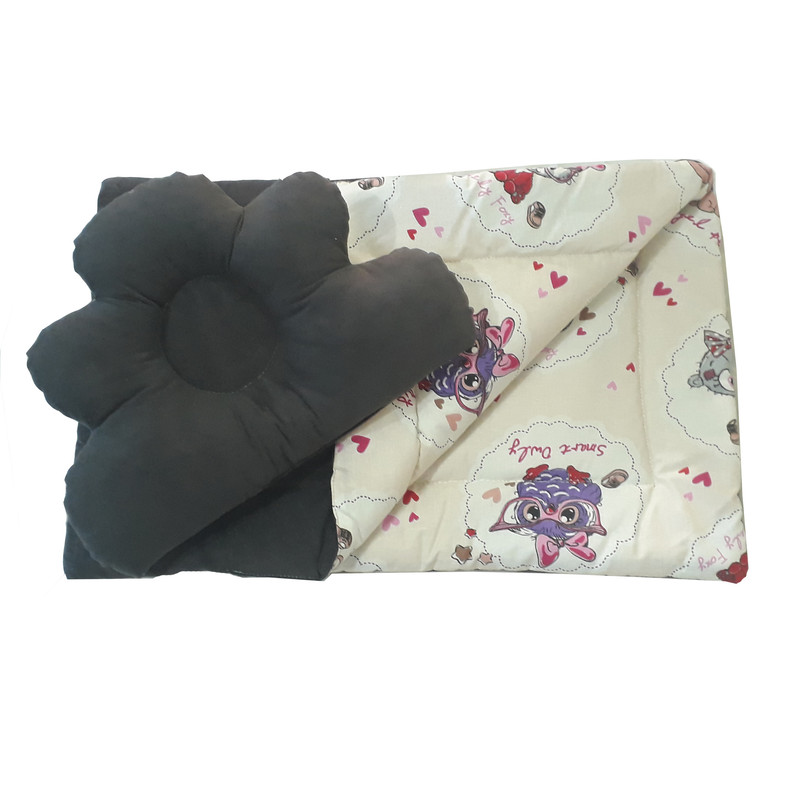 تشک غلت گیر نوزاد مدل گربه مخملی