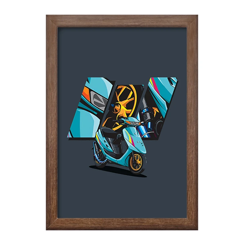 تابلو خندالو طرح موتور سیکلت کد F4178