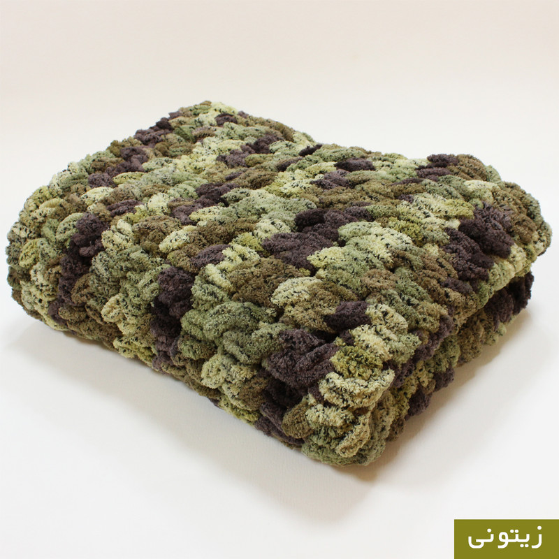 شال مبل و تخت کالای خواب شاران مدل رنگی سایز 60×150 سانتی متر