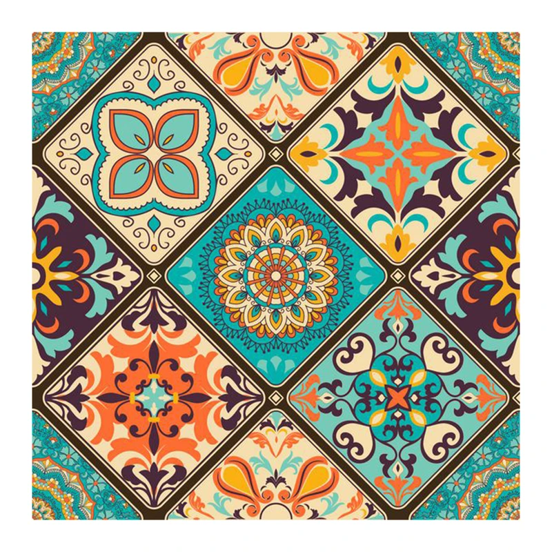 کاشی گلاک مدل اسلیمی طرح سنتی ایرانی کد TT141